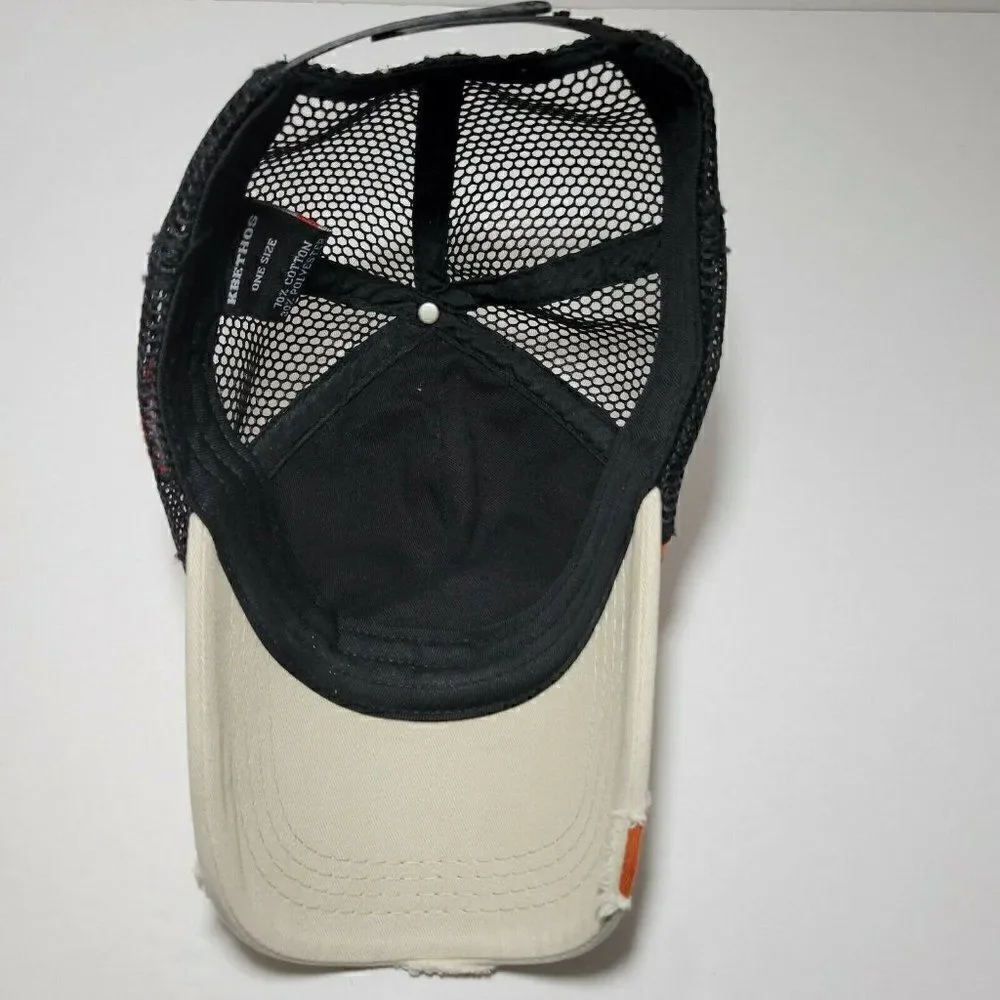 KBETHOS Lonestar Snapback Hat Distressed Baseball Cap Mesh Back Adjustable‎ - Picture 9 of 11
